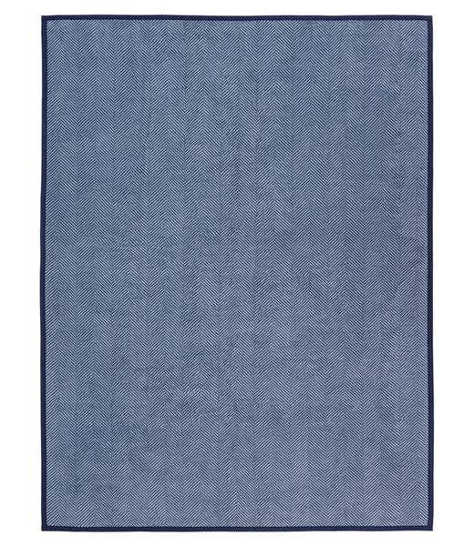 Harborview Herringbone Navy Blanket Original