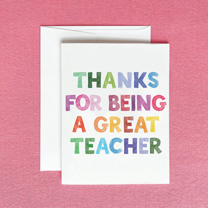 Great Teacher Card