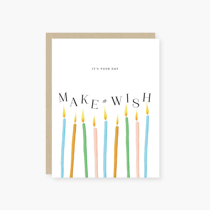 Make a Wish Candles Birthday Card