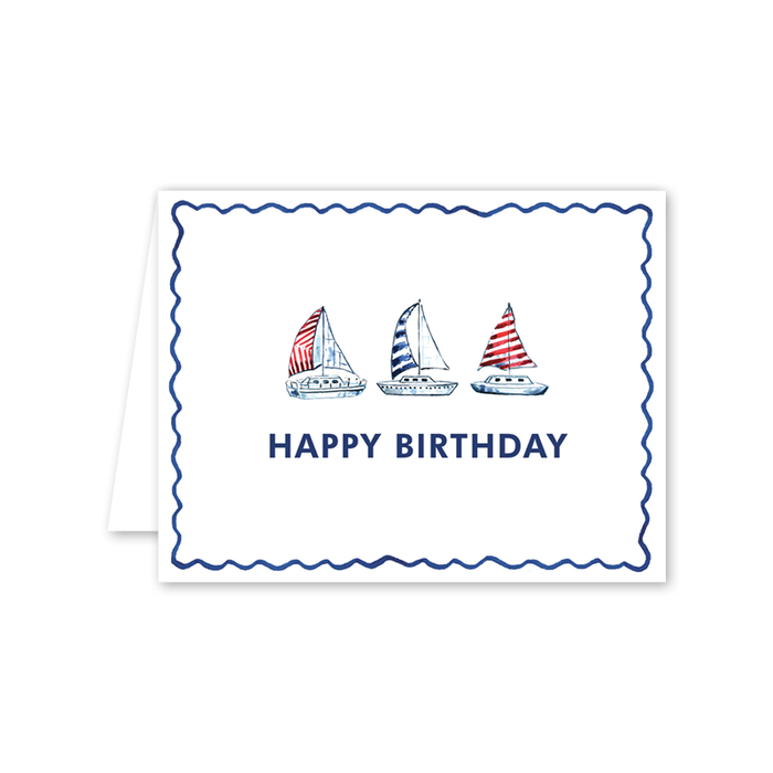 Nauset Beach Sailboat Birthday Card
