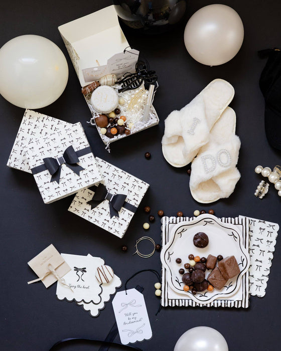 Black Bow Guest Napkin