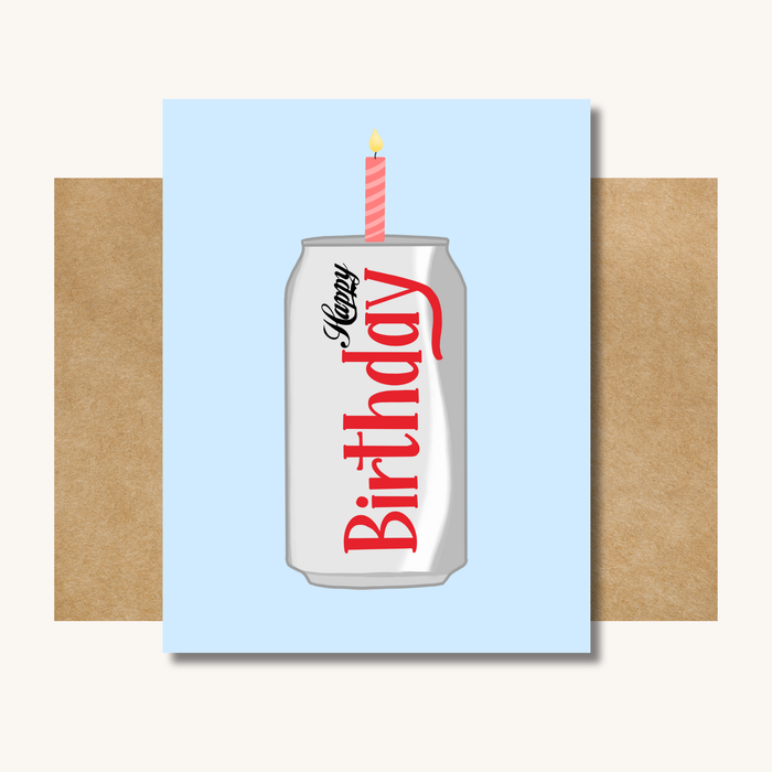 Diet Coke Birthday Card