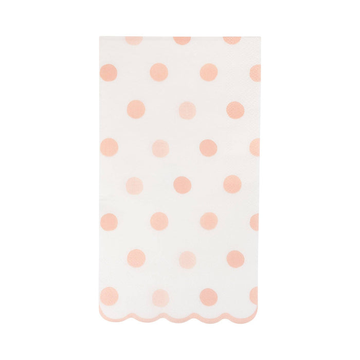 Baby Pink Polka Dot Dinner Napkin