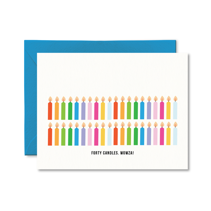 Forty Candles Wowza Card