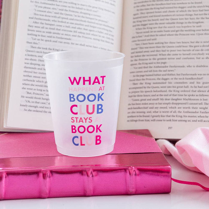 What Happens At Book Club Flex Cups