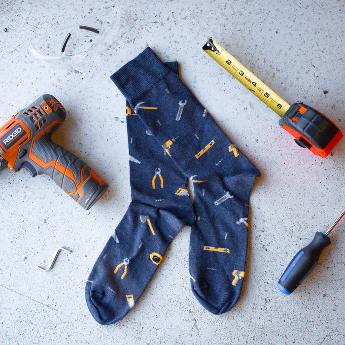 Construction Men's Mismatched Socks