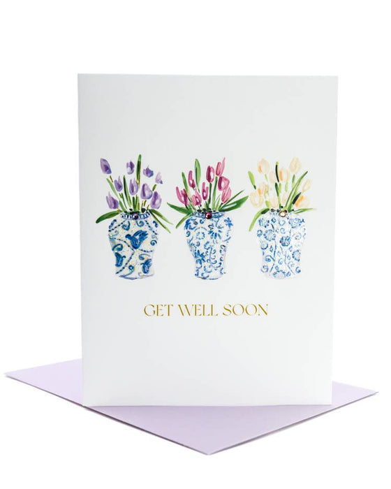 Get-Well Tulips Card