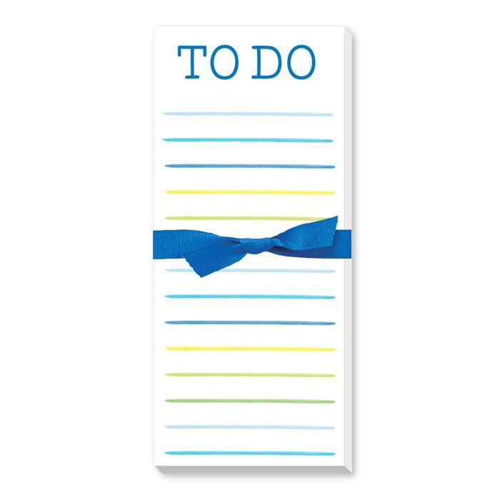 Happy Stripes To Do Skinny Notepad