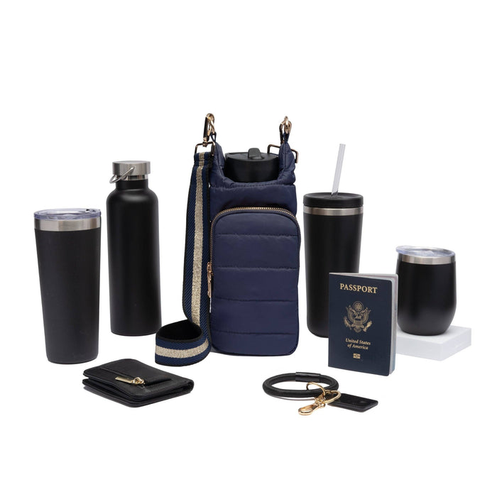 Navy Matte HydroBag™ w/Navy/Gold Strap