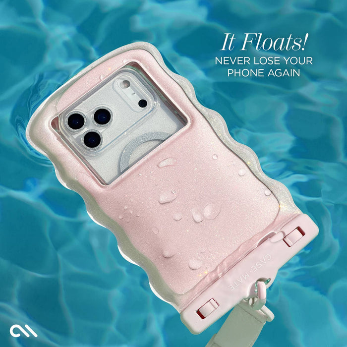 Wavy Floating Phone Pouch | Ivory Twinkle