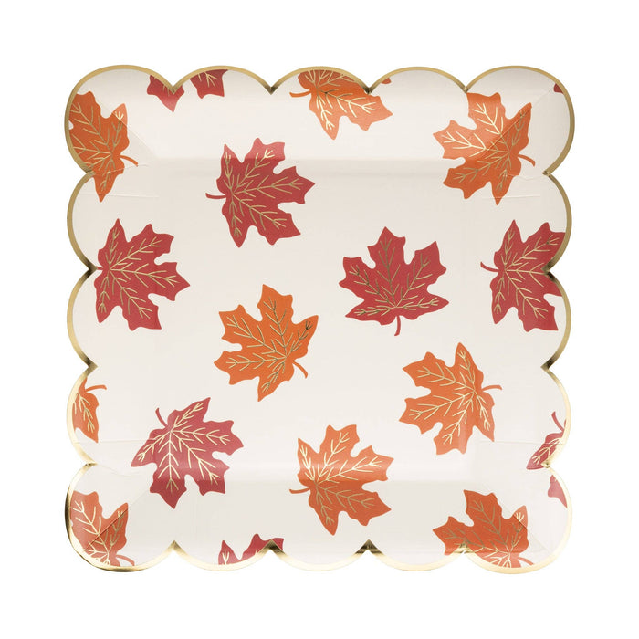 Falling Leaves Square Plate