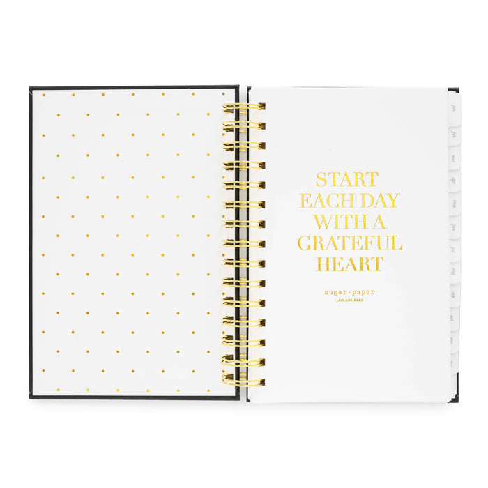 2025 Black Sm Spiral Planner