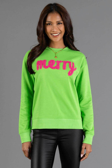 Green Merry Sweatshirt