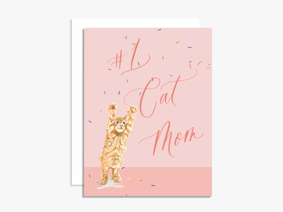 No. 1 Cat Mom Card