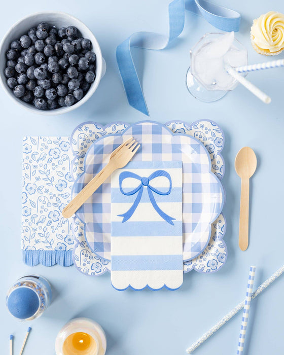 Blue Floral Plate