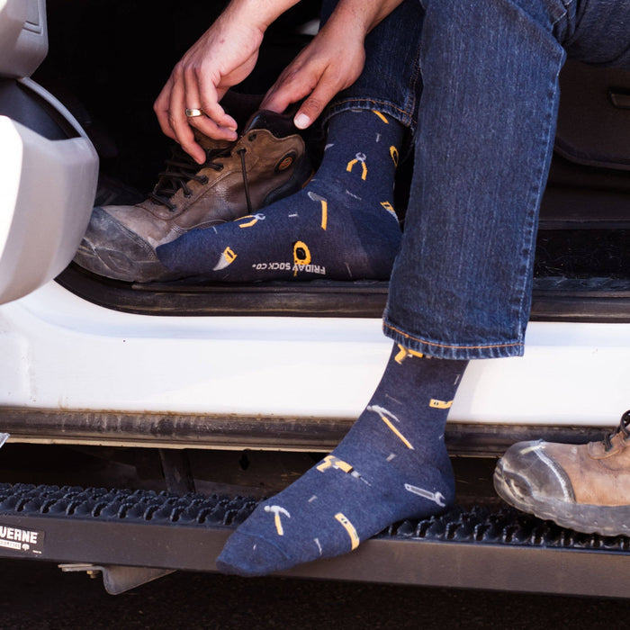 Construction Men's Mismatched Socks