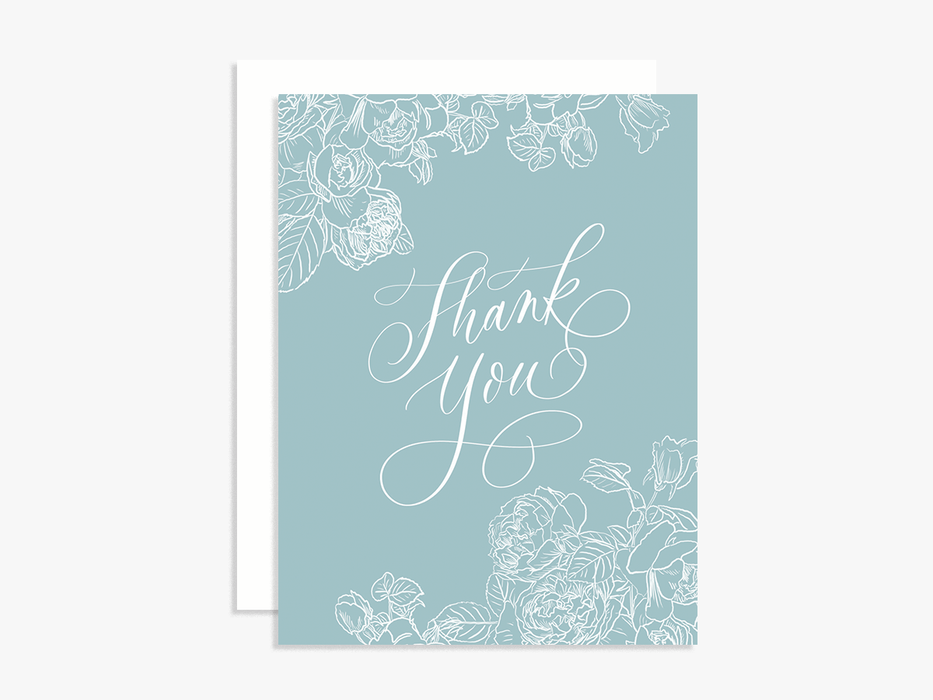 Elegant Floral Thank You Card
