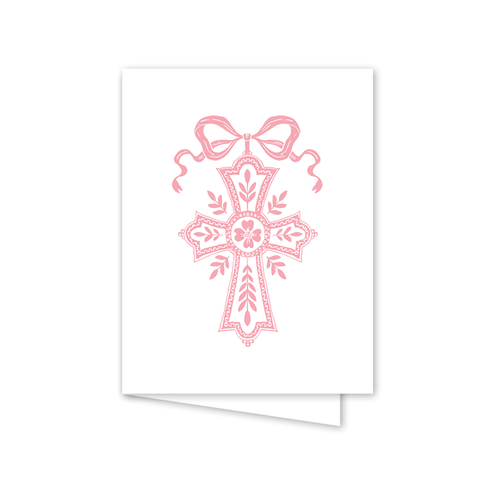 Neoclassic Cross Card | Pink