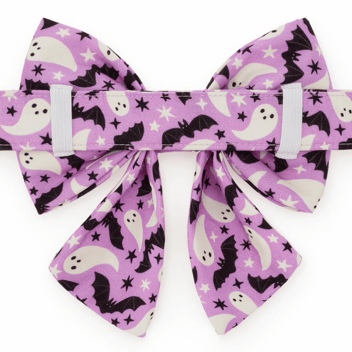 Spooky Season Glow in Dark Lady Dog Bow