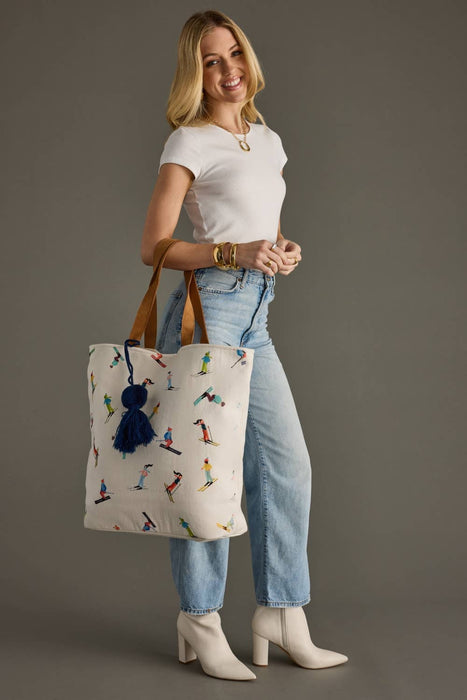 Skiing People Tote