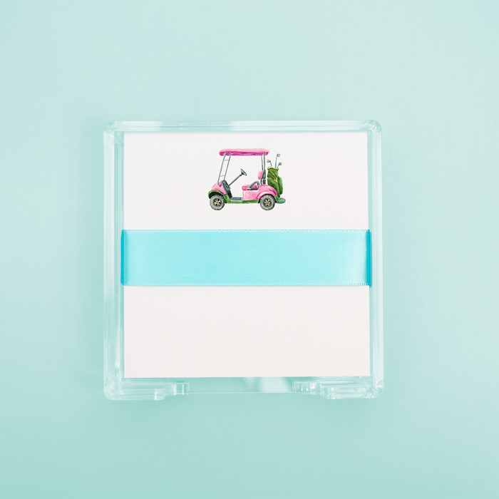 Pink Golf Cart Desk Set