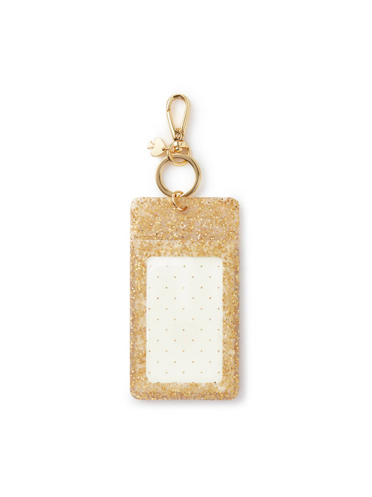 Gold Glitter ID Clip
