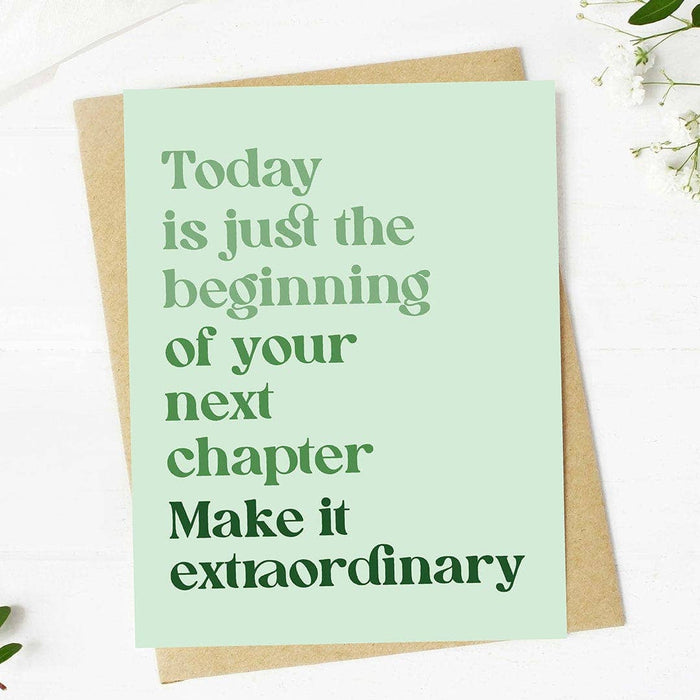 Today is just the beginning Card