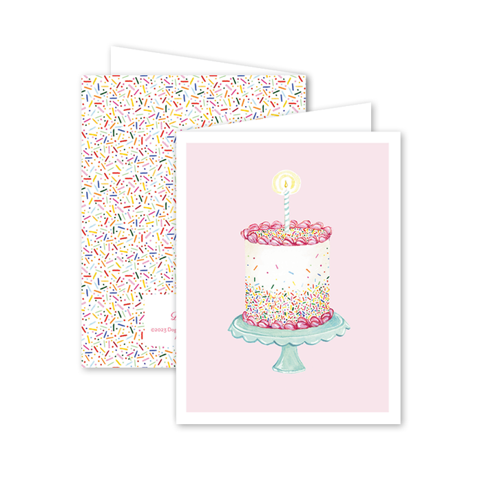 Funfetti Pink Cake Card