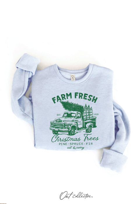 Farm Fresh Trees Sweatshirt  | Dark Sage