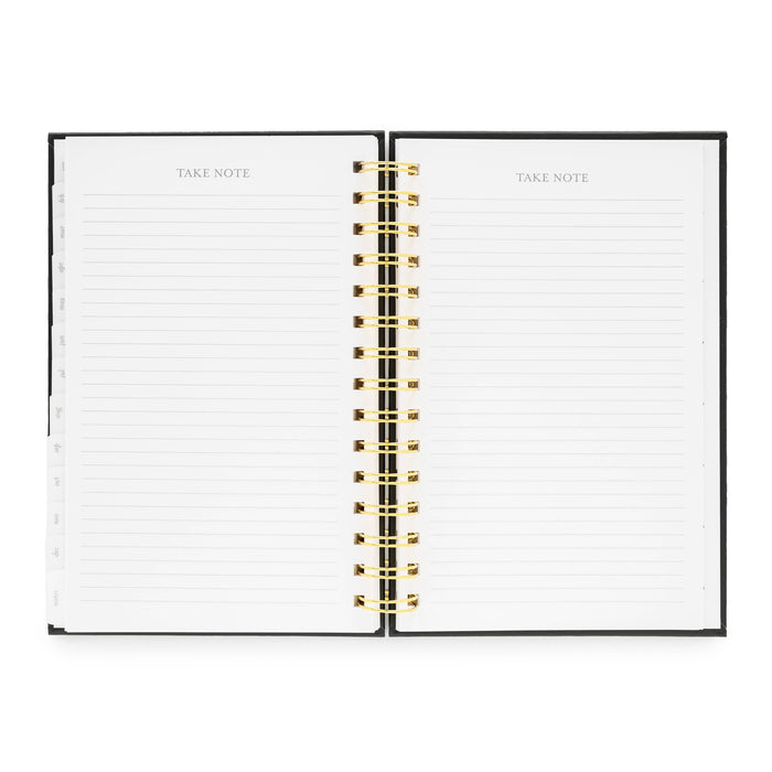 2025 Black Sm Spiral Planner