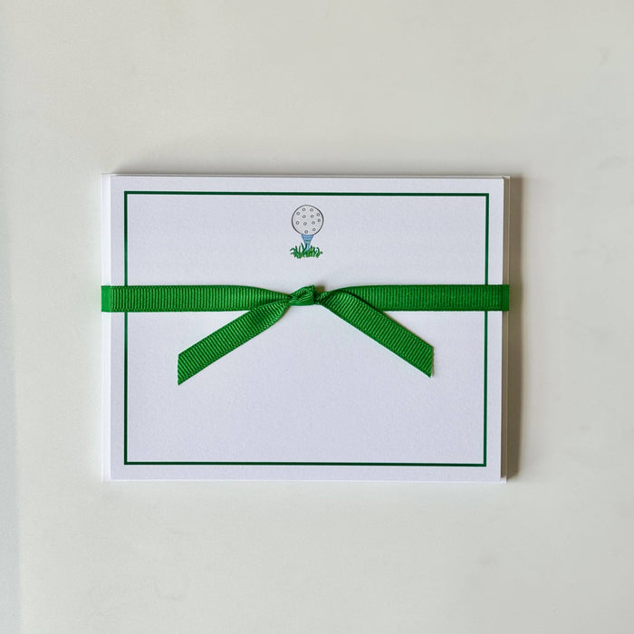 Golf Tee Flat Note Cards