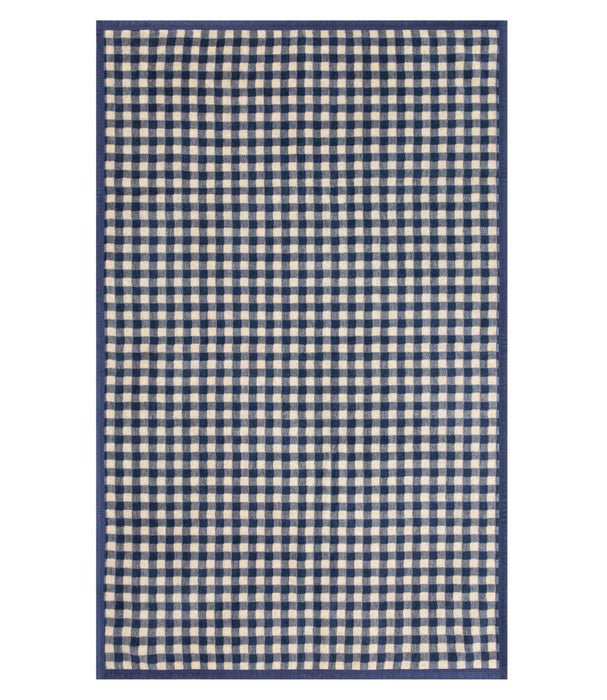 Gingham Navy Midi Blanket