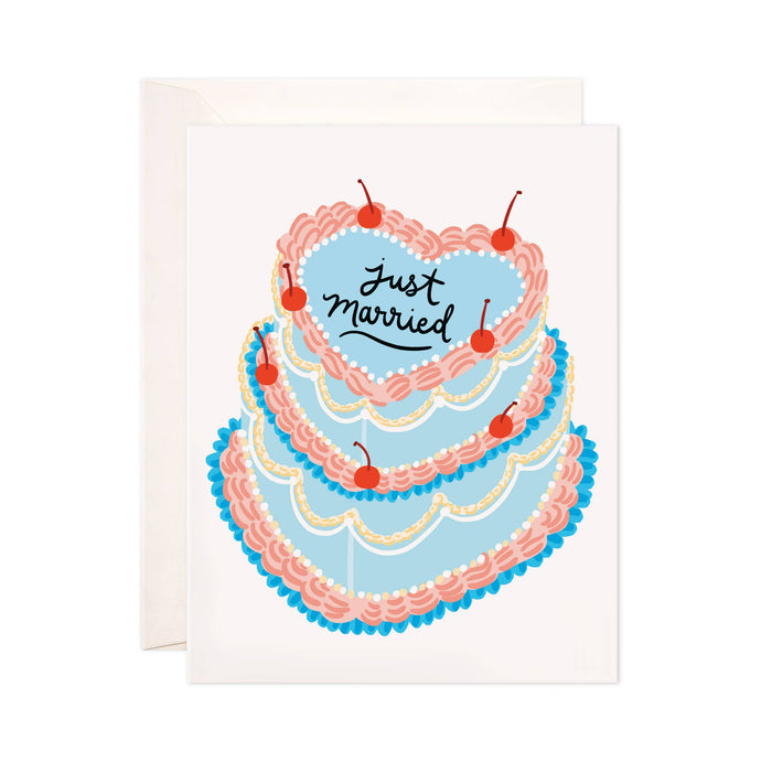 Just Married Cake Card