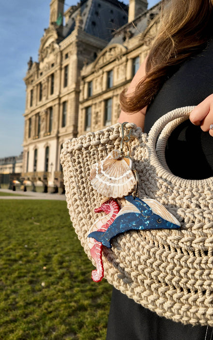 Seashell Bag Charm/Keychain