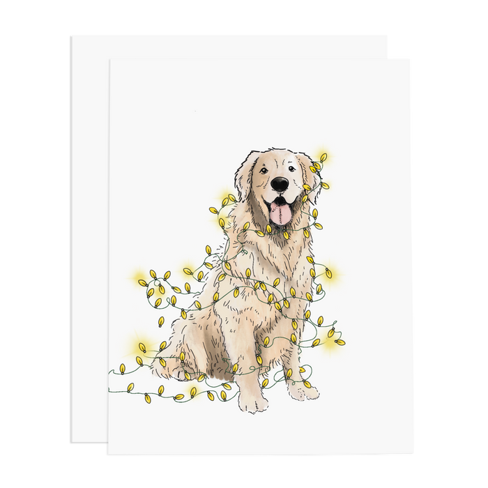 Lit Retriever Greeting Card