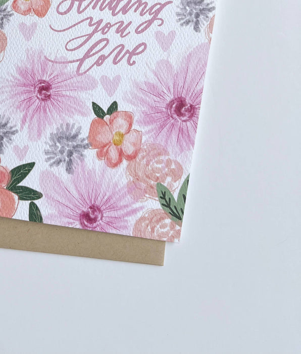 Sending You Love Card