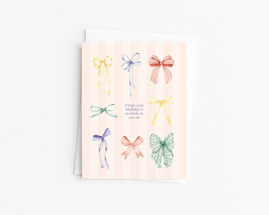 Bows Coquette Card