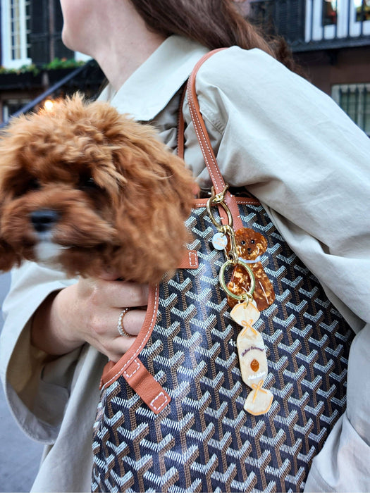 Doodle Puppy Bag Charm + Keychain