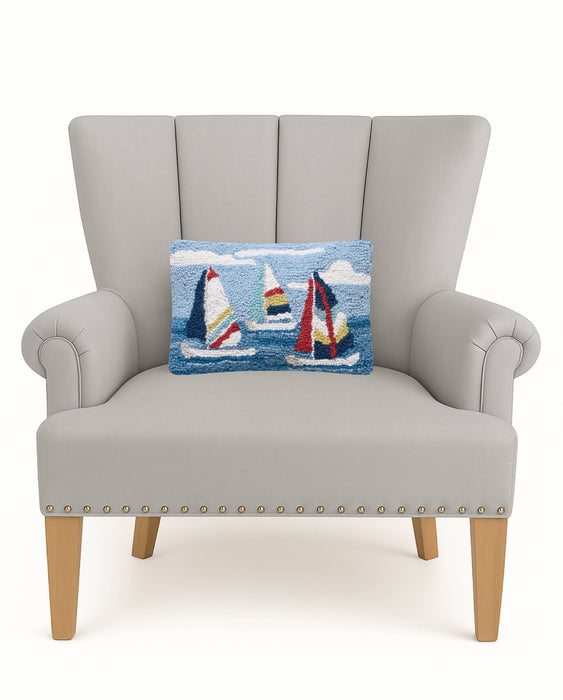 Regatta Sails Hook Pillow