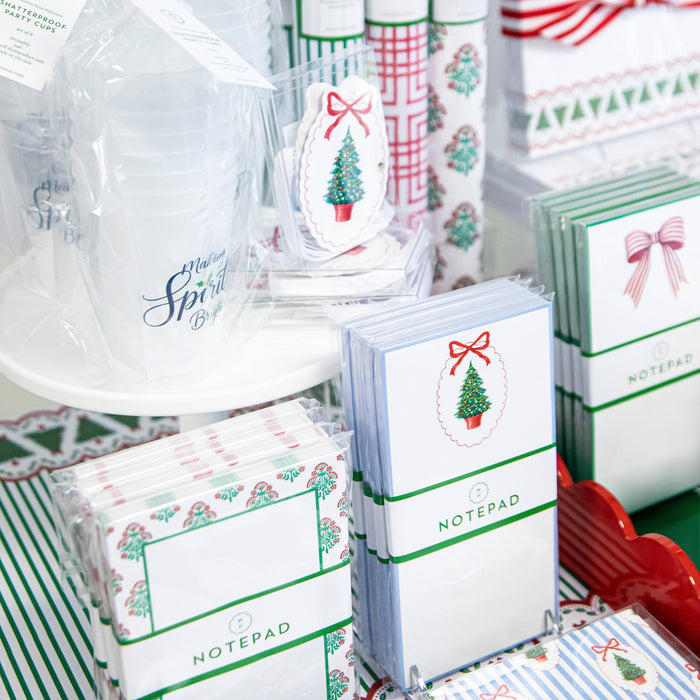5"x7" Christmas Block Print Notepad