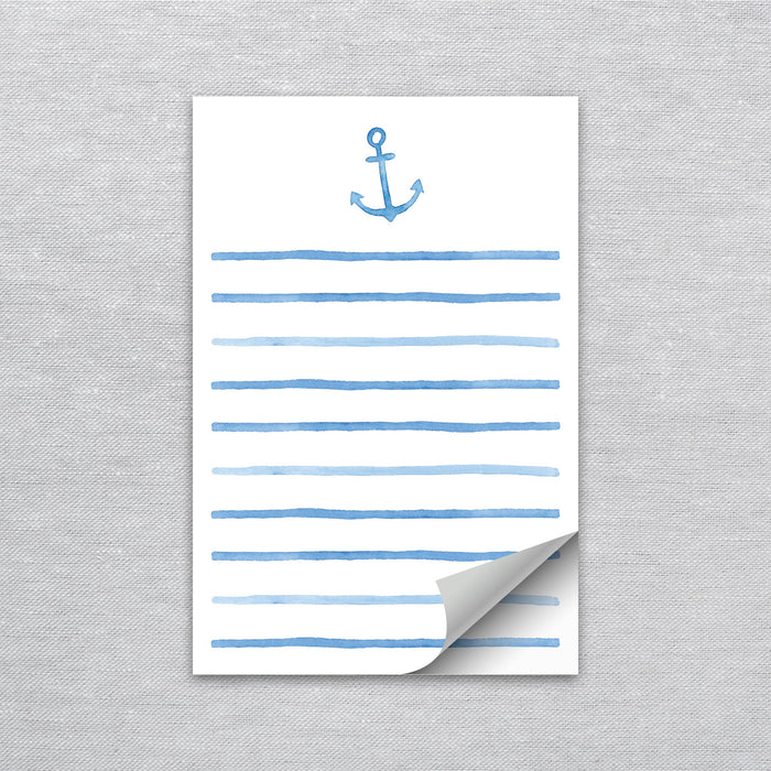Watercolor Anchor Notepad