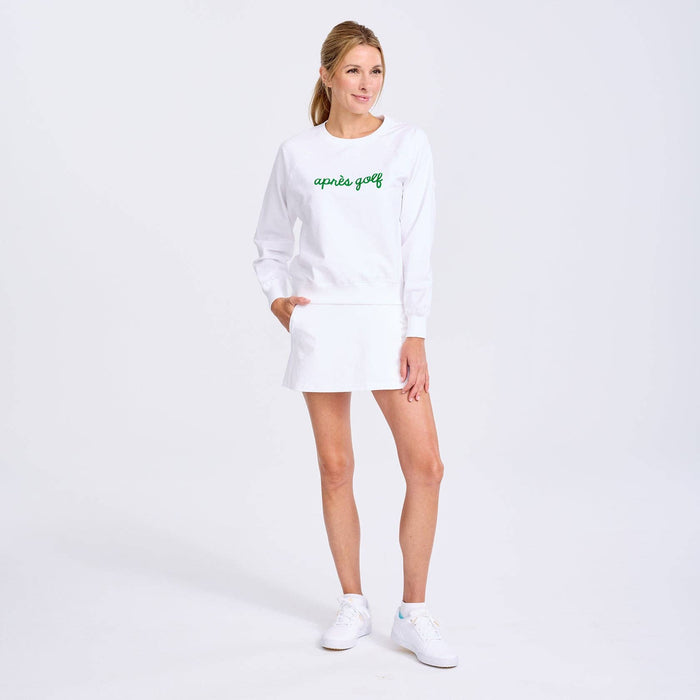 White Apres Golf Sweatshirt