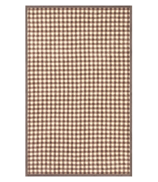 Gingham Mocha Midi Blanket