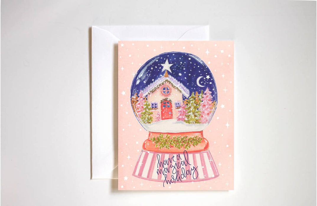 Have a Magical Holiday Snow Globe Card
