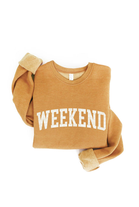 Heather Royal WEEKEND Sweatshirt