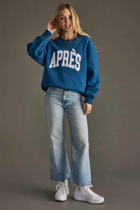 Blue & White Apres Sweatshirt