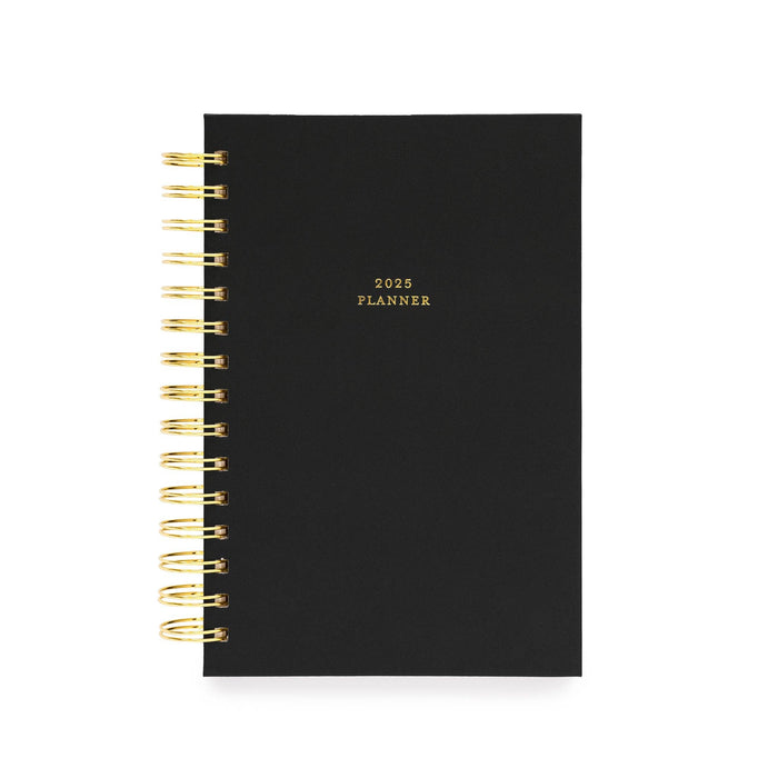2025 Black Sm Spiral Planner
