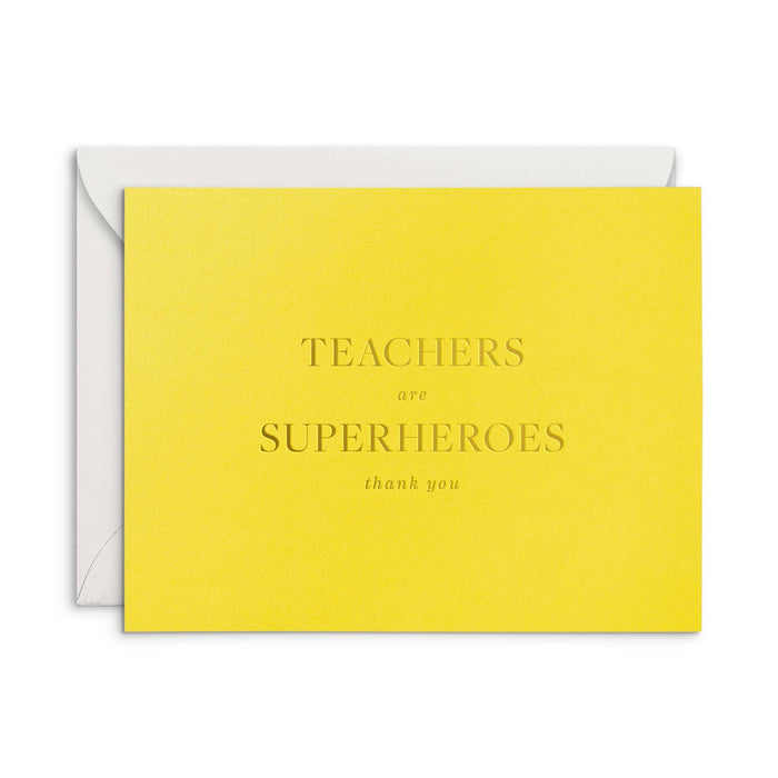 Teachers are Superheroes Card