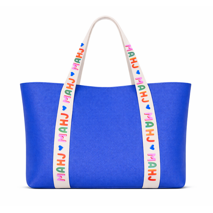 Blue Mahjong Tote Bag