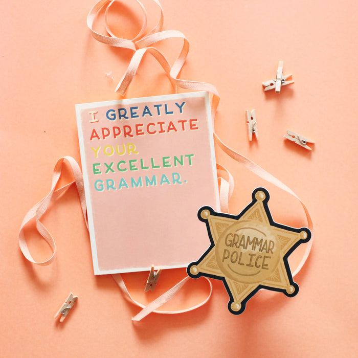Your Excellent Grammar Card